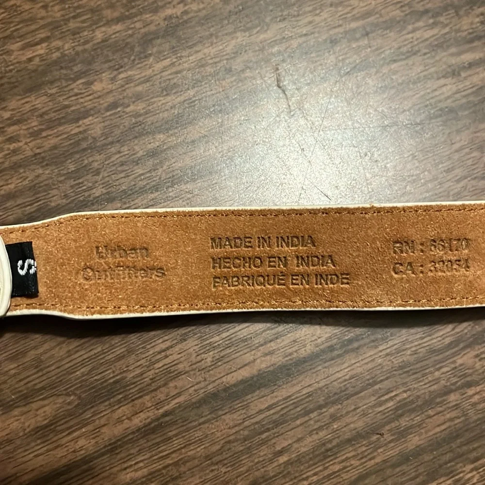 Urban Outfitters Small Leather Cassidy Beaded Western Belt